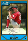 2007 Bowman Draft Draft Picks Gold #BDPP11 Kyle Lotzkar RC Cincinnati Reds