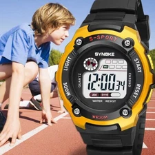 Kids Digital Electronic Sports Watch Waterproof Children Boys Girls LED Watches