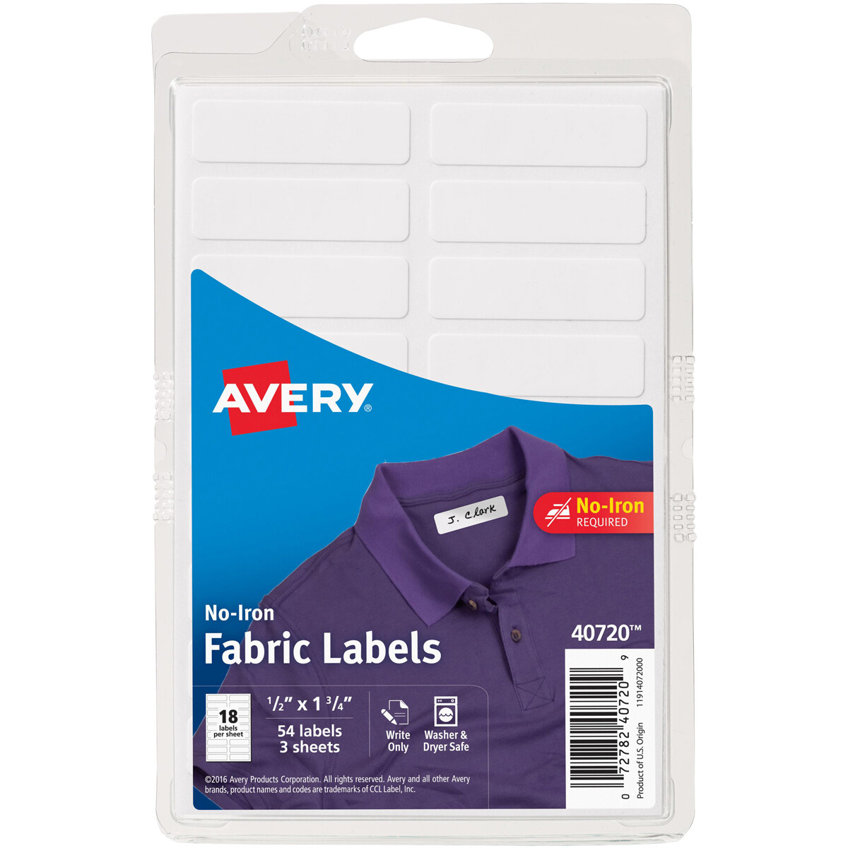 No-Iron Handwrite Fabric Labels 3 Sheets White | eBay