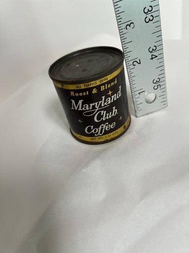 Vintage MARYLAND CLUB Coffee 1.55oz. CAN (UNOPENED) SAMPLE