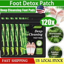 120PCS Detox Foot Patches Pads Body Toxins Feet Slimming Deep Cleansing Herbal
