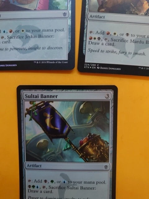 Banner x5  MTG Card.  KTK FOILS  only  Sultai, Mardu, Jeskai & Temur x2 Artifact - Image 2 of 4