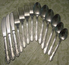 13pcs Home Accents HCV1 Stainless Dinner Forks Soup Spoons Teaspoons Knives  