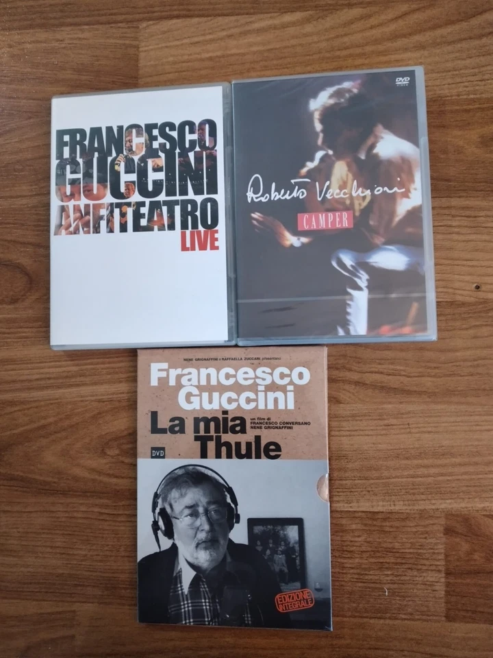 GUCCINI E VECCHIONI VIDEO E CONCERTI IN 3 DVD DA COLLEZIONE - Immagine 2 di 4