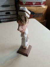 Unique Handmade Wooden PEEPERS Eyeglasses Keepers Nurse with Chart Vintage