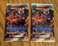 Digimon TCG Great Legend BT04 Power Up Pack x 2 - 2 Cards NEW/SEALED