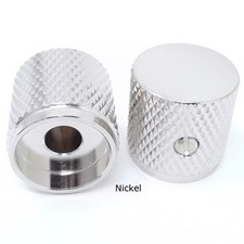 True Custom Shop  Super Flat Nickel Barrel Knobs for Fender Tele  P Bass