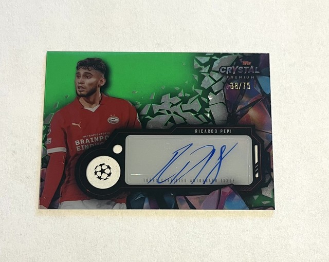 RICARDO PEPI /75 -2023-24 Topps Crystal Premium UEFA Champions League Auto USMNT