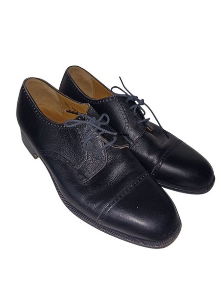 Men Bruno Magli Heels Black Leather 42