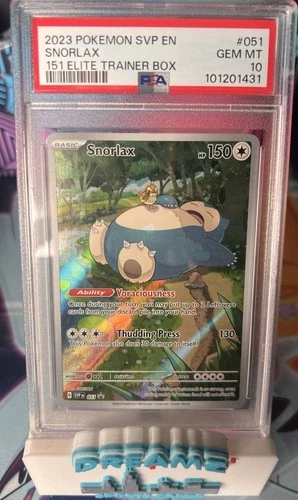 Snorlax 051 Sv: Scarlet & Violet 151 Promo Card Graded PSA 10