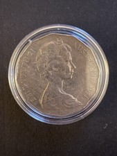 1971 Australia 50 Cent Coin. Queen Elizabeth II.