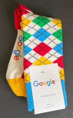 Google Socks - New With Tag - 1 Pair - Combed Cotton