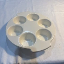 Vintage 1984 Rubbermaid Microwave Cookables Cookware 10” Muffin Pan Vintage