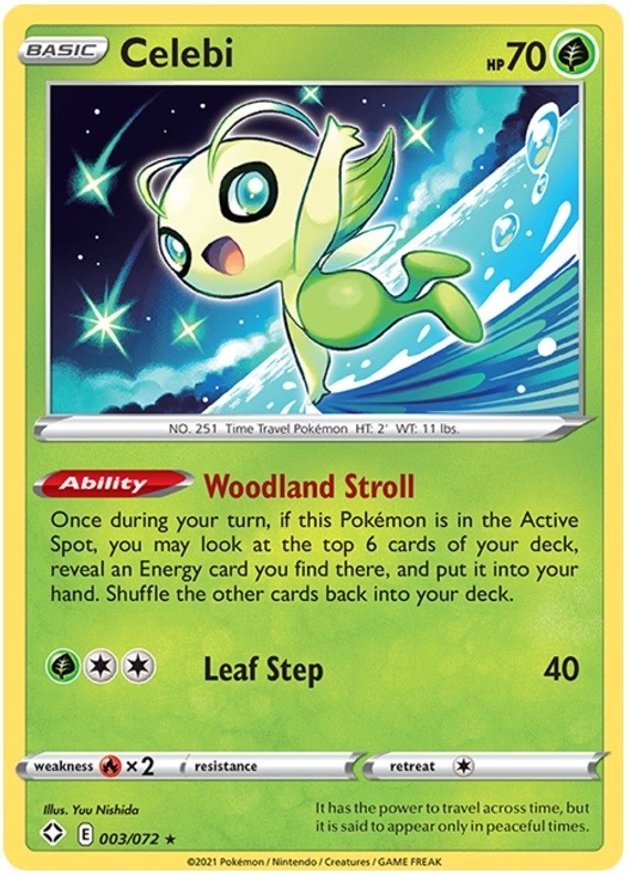 Pokemon - Celebi - 003/072 - Rare - Shining Fates - NM