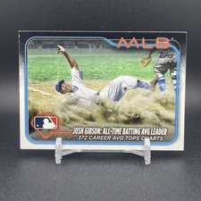 Josh Gibson 2024 Topps Update Series Baseball All-Time Avg Leader #US191