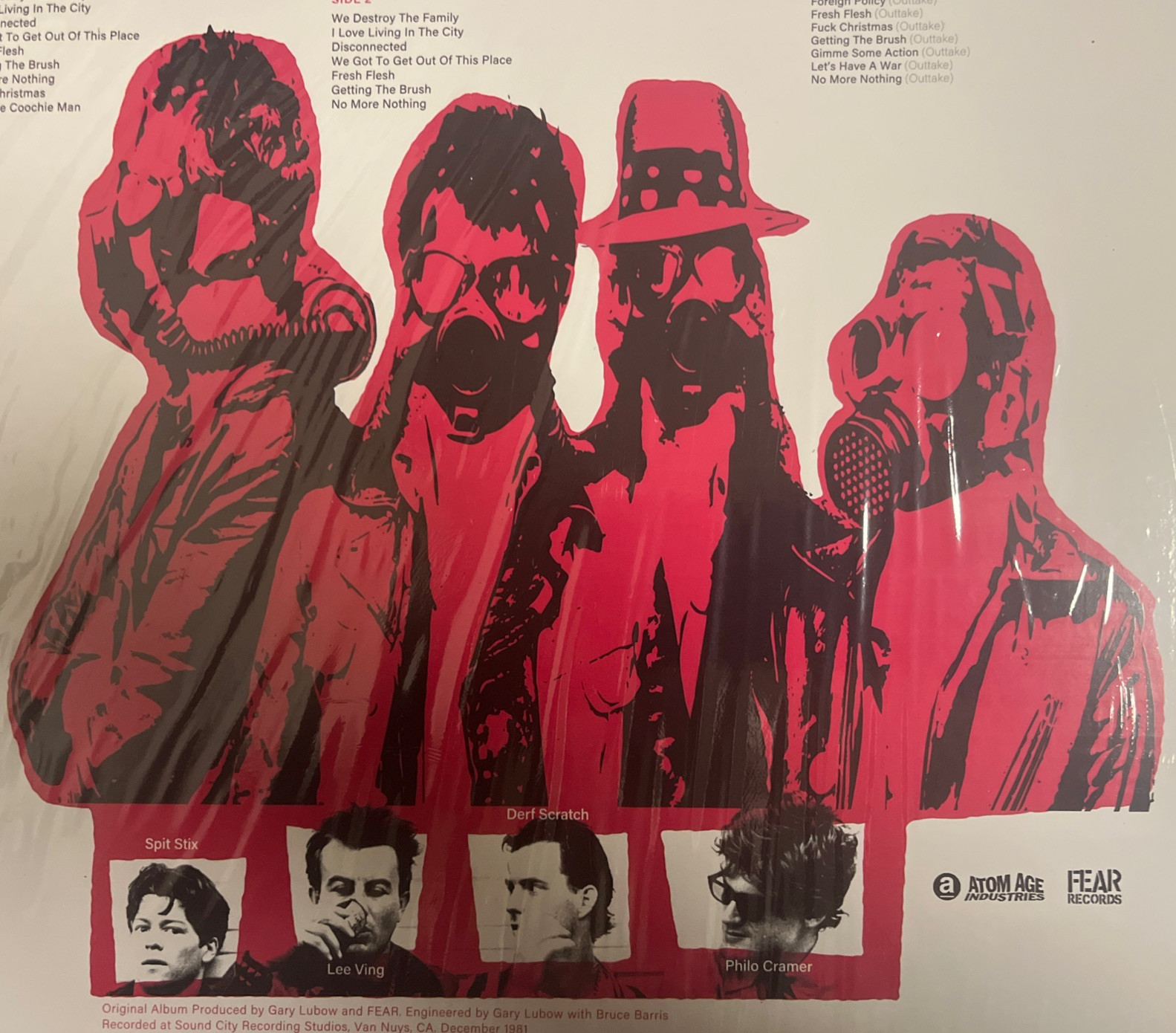 FEAR THE RECORD 3LP RED COLORED VINYL AUTOGRAPHED BY LEE VING OPEN BUT NEW