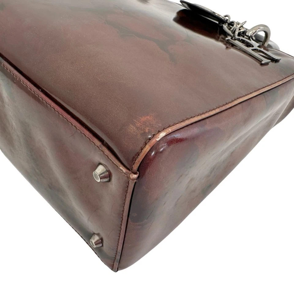 Bolso de mano Dior Lady Dior MA-0958 charol para mujer Foto 4 de 4