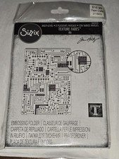 Tim Holtz Sizzix Embossing Folder Texture Fades Multi-Level Circuit NEW