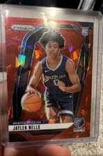 2024-25 Panini Prizm - Jaylen Wells #239 Red Ice Prizm (RC)