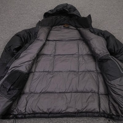 GoLite Jacket Mens Small Black 800 Fill Down Puffer Hooded Full
