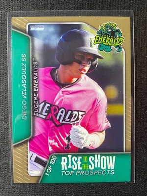 2026 Choice Eugene Emeralds Diego Velasquez Top Prospects GOLD (Giants) 100 MADE