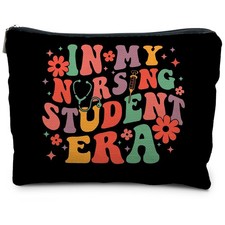 "In My Nursing Students Era" Makeup Cosmetic Bag Nursing School Essentials Gift