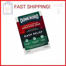 Domeboro Medicated Soak Rash Relief (Burow’s Solution), 12 Count (Pack of 1) - P