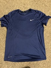 Nike Dri-fit Mens MEDIUM T-shirt Blue