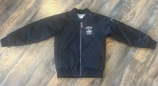Boys Nike Jordan City Of Flight Black Bomber Reversible Jacket Med Youth 10-12