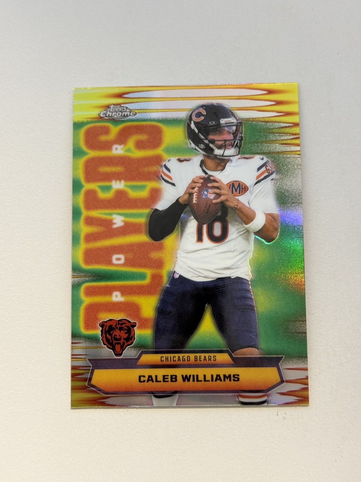 2025 Topps Chrome - Power Players Caleb Williams #PP-7 Refractor