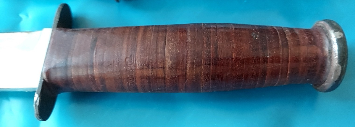 RARE WWII USN MK2 KA-BAR UDT Fighting Knife - Bright Blade