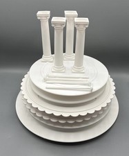 Lot of 14 Wilton Cake Decorating 8, 10, 12  Separator Plates 4 Pillars 4 Dowels