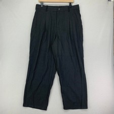 NEW Cider Trouser Pants Womens 1X Black High Rise Straight Leg Pleated