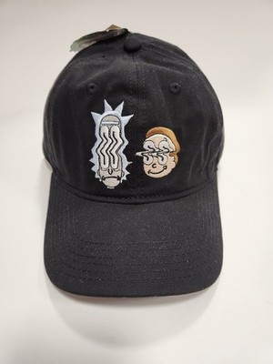 Rick and Morty Warped Faces Embroidered Graphic Adjustable Baseball Cap Dad Hat