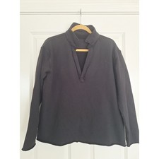 Frank Eileen Patrick Heritage Jersey Popover Henley black L