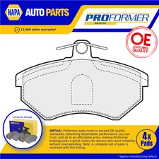 Brake Pads Set fits AUDI QUATTRO 85 2.2 Front 87 to 91 Proformer 1HM698151A