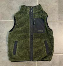 Iets Frans Herren Fleece-Teddyweste Grün/Sch...