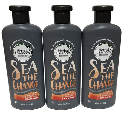 3 Herbal Essences Bio Renew Sea The Change Shampoo White Grapefruit & Mosa Mint