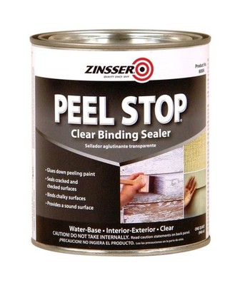 Lot Of 2 Zinsser Peel Stop Clear Water-Based Bonding Primer 1 qt x 2 New Sealed