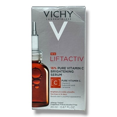 Vichy LiftActiv Vitamin C Serum For Face, Brightening Serum, .67 oz - EXP 4/27