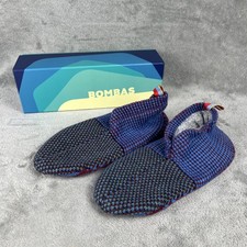 Bombas Women's Sherpa Gripper Slipper Sock Blue Medium New with Gift Box