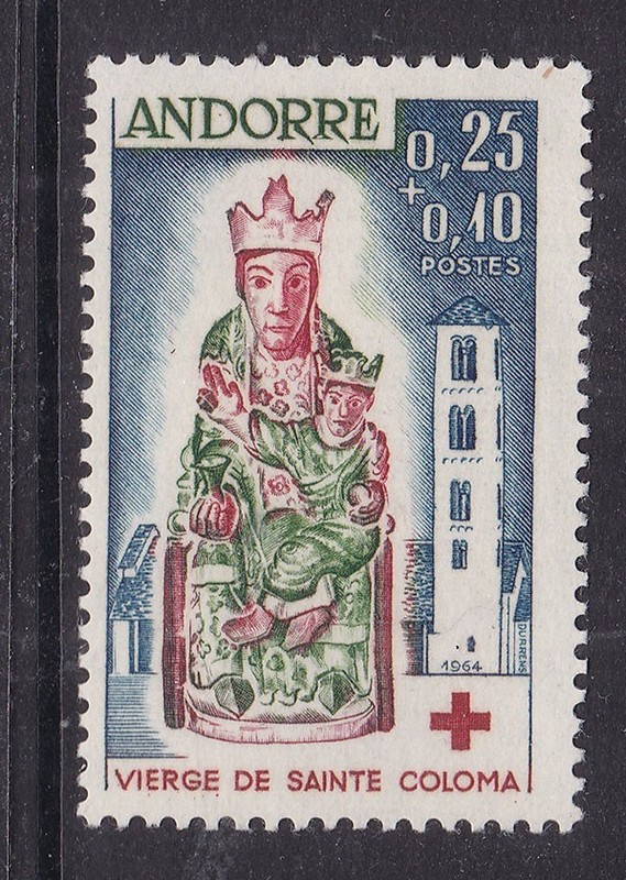 FRENCH ANDORRA ^^^^BOB   sc# B1  MNH  SEMI POSTAL @# dco4254asndo54
