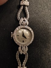 Gübelin Cocktailuhr Weißgold, mit Diamantbe...