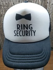 Ring Security Ring Bearer Youth Foam Adjustable Snapback Hat Cap Meshback OS