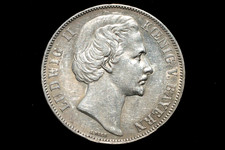 1871 German States Bavaria Silver Coin 90% Silver  AU-UNC  German Victory Coin