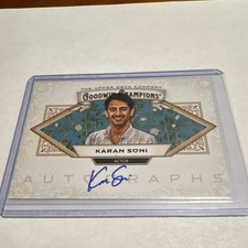 Upper Deck 2025 Goodwin Champions Karan Soni Autographs Auto Card