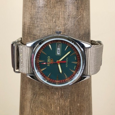 Seiko 5 Men Mumbai Special Nylon Automatic Seiko 5 Men Mumbai Special Nylon Automatic Watch Parts Or  main image 4