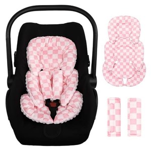 Infant Car Seat Insert Cushion, Baby Car Seat Head Body Support for Girls & B...