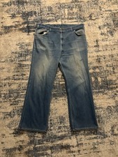 Vintage 1983 Levi's 549 Orange Tab Jeans Made in USA Men's 38x30