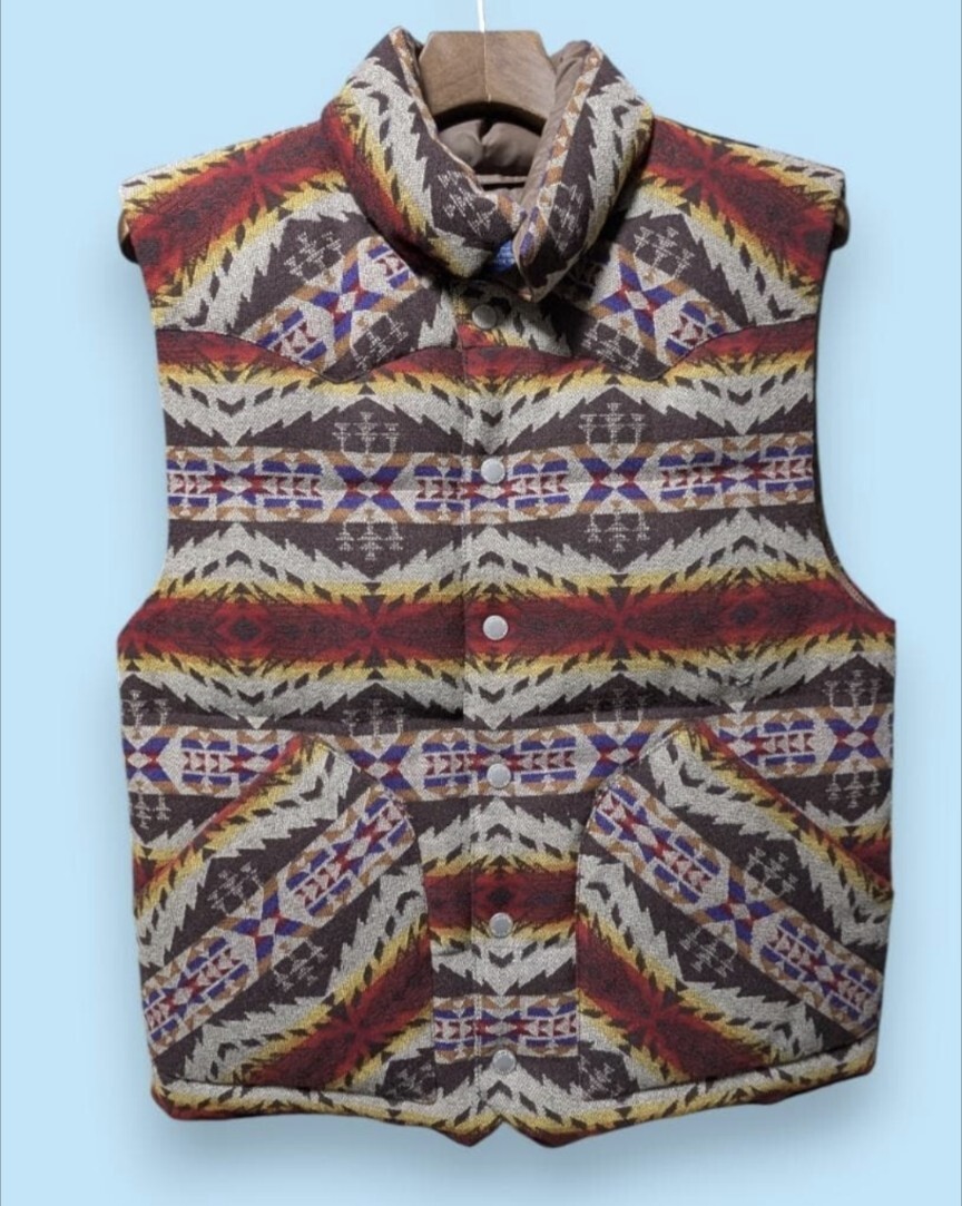 PENDLETON wool Puffer Vest native pattern - image 2